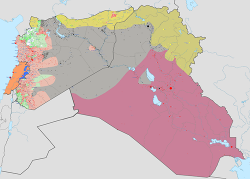 ISILの勢力圏